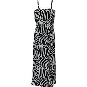90s Newport News Zebra Print Midi Dress